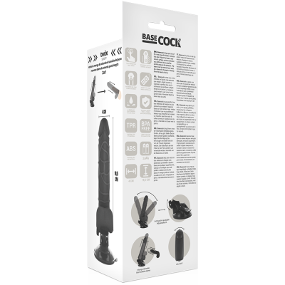 Basecock Realistic Vibrator Black 18.5 cm - image 5