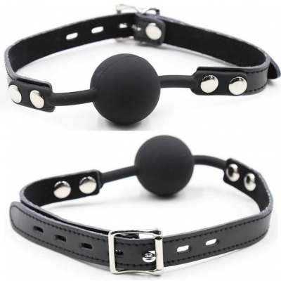 Ohmama Fetish Silicone Ball Gag With Lock - image 1