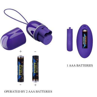Pretty Love Arvin Violet Vibrating Egg Remote Control - image 5