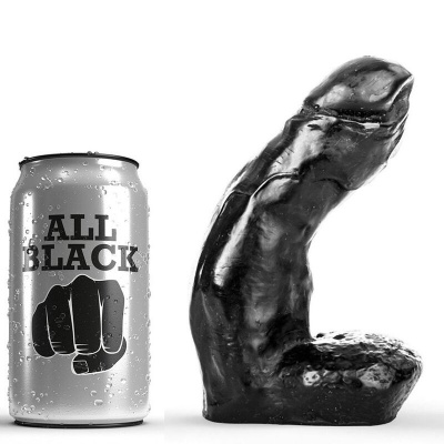 All Black Dildo Realistic 15 CM