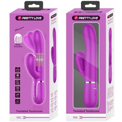 Pretty Love Multifunction G-Spot Vibrator Fuchsia - image 4