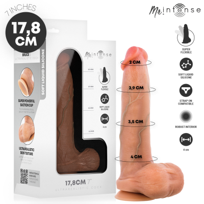 Mr. Intense Bruce Small Silicone Dildo 17.8cm