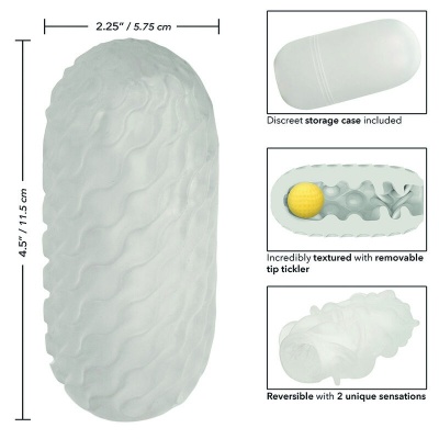 Calexotics Boundless Reversible Squishy Ball Stroker Grey - image 11