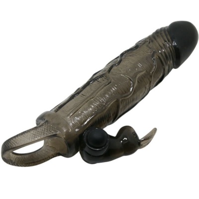 Baile Brave Man Penis Cover With Rabbit Black - image 4