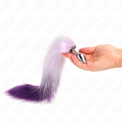 Kink Anal Plug S 7x3cm Synthetic Tail 40cm Purple