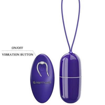 Pretty Love Arvin Violet Vibrating Egg Remote Control - image 6