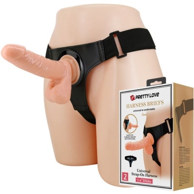 Pretty Love Tom Harness Briefs with Dildo 20CM - image 2