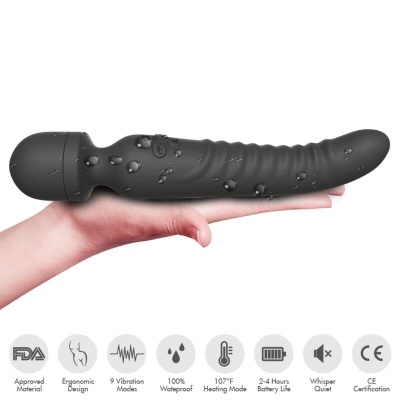 Armony Mission Heat Massager Vibrator Black - image 3