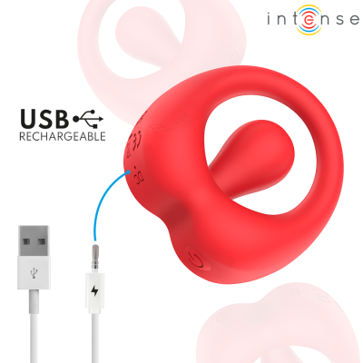 Russell Vibrating Penis Ring With Clitoris Stimulation Red - image 9
