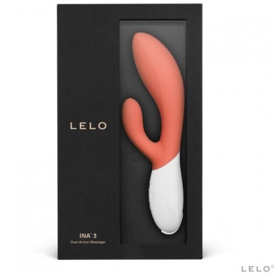 Lelo Ina 3 Luxury Coral Rabbit Vibrator - image 3