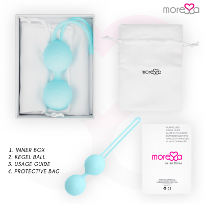 Moressa Osian Three Turquoise Kegel Balls - image 6