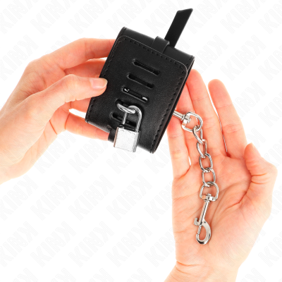 Kink Deluxe Locking Wrist Restraints Black 14.5-21CM - image 4
