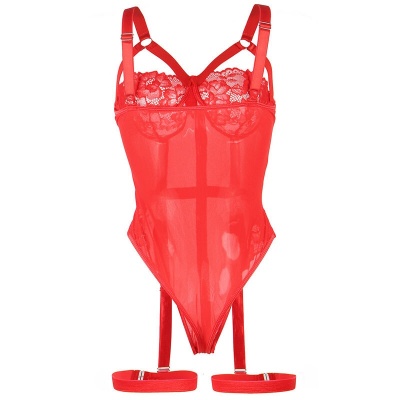 Subblime Teddy with Garter Strap Detail Red L/XL - image 5