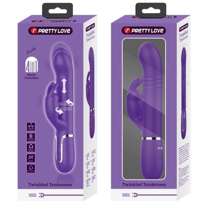Pretty Love Coale Rabbit Vibrator 4-in-1 Purple - image 10