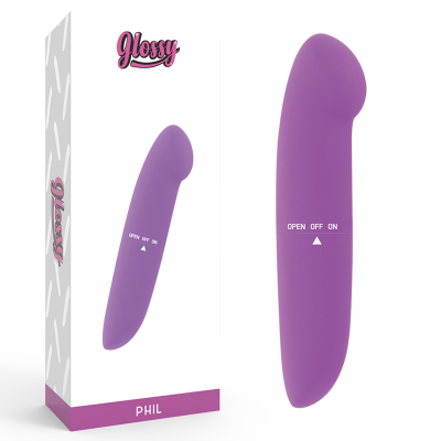 Glossy Phil Vibrator Purple - image 1