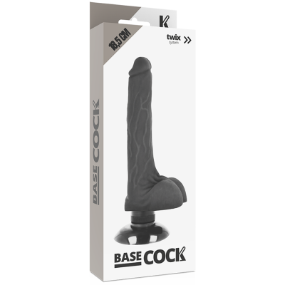 Basecock Realistic Vibrator Black 18.5 cm - image 5