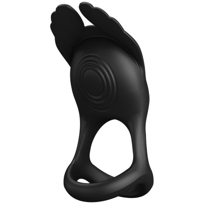 Pretty Love Silas Vibrant Penis Ring Black 7 Vibrations