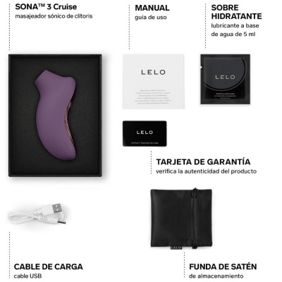 Lelo Sona 3 Cruise Sonic Clitoral Massager Plum - image 5