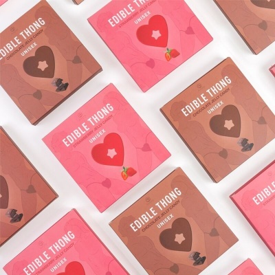 Secret Play Heart-Shaped Strawberry Edible Thong - image 6