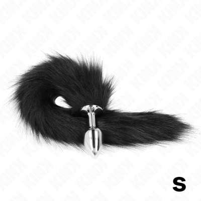 Kink Anal Plug S 7x3cm Synthetic Tail 40cm Black - image 4