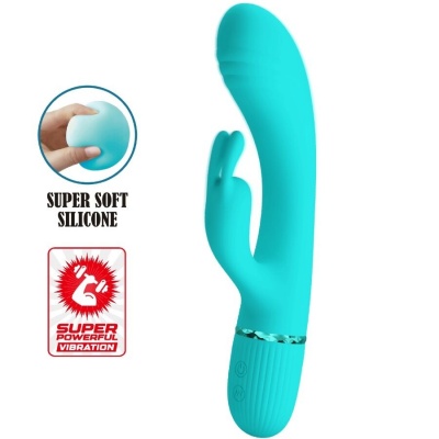 Pretty Love Scocco Rabbit Vibrator Turquoise