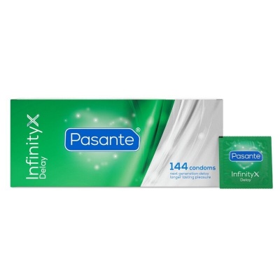 Pasante Delay Infinity Condoms 144 Pack - image 2