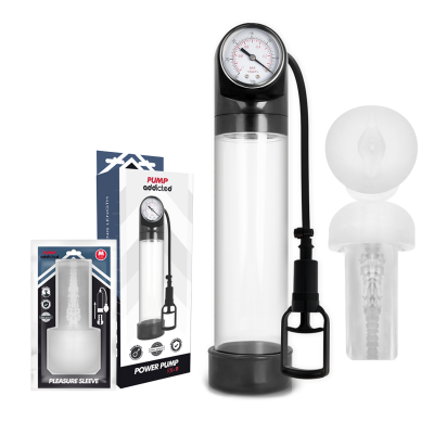 Pump Addicted RX9 Transparent Penis Pump with Sleeve - image 2