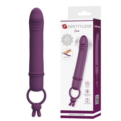 Pretty Love - Cora Vibrator Penis Form With Resistance Ring - image 2