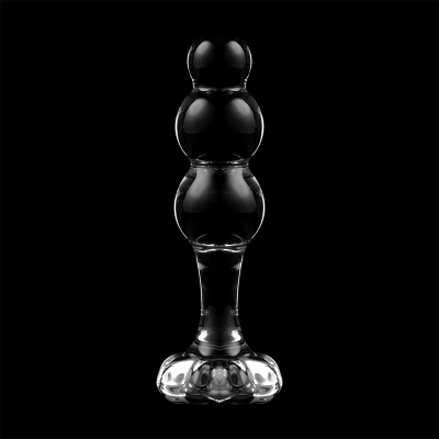 Model 1 Anal Plug Borosilicate Glass Clear 10.5 cm -o- 3 cm - image 7