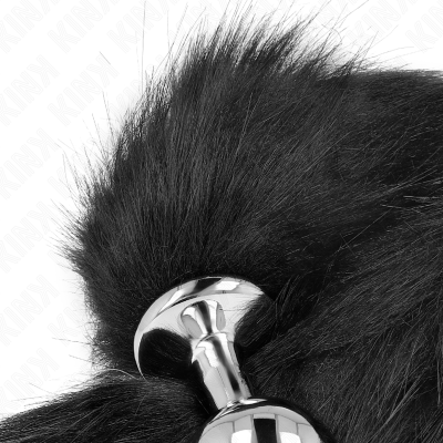Kink Anal Plug M 8x3.5cm Synthetic Tail 40cm Black - image 3