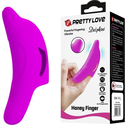 Pretty Love Delphini Powerful Finger Stimulator Purple - image 2