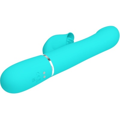 Pretty Love Rabbit Vibrator Pearls Aqua Green - image 5