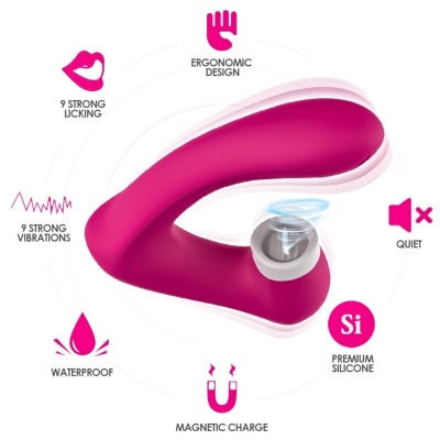 Armony Secretkiss Curved Clitoral Stimulator Fuchsia - image 2