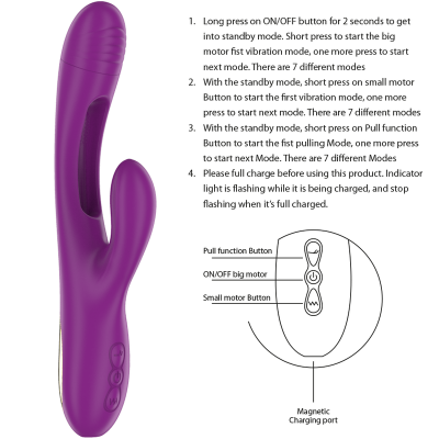 Intense Apolo Rechargeable Vibrator Purple - image 5