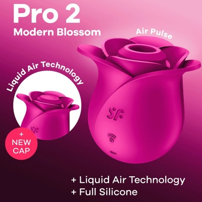 Satisfyer Air Pulse Pro 2 Modern Blossom Vibrator - image 8