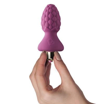 Rocks Off Ass-Berries Raspberry Anal Plug - image 2