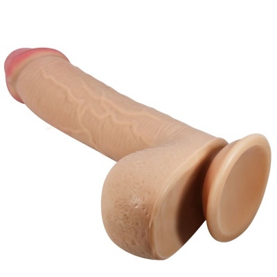 Pretty Love Sliding Skin Dildo Flesh 23.4 CM