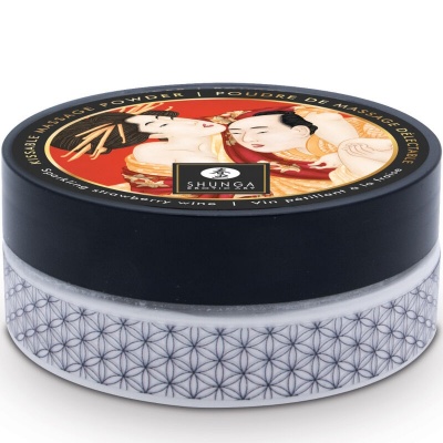 Shunga Strawberry Edible Massage Powder Kit 75g - image 3