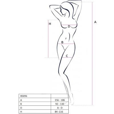 Passion BS096 Bodystocking Red One Size - image 5