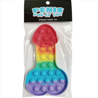 Kheper Games - Multicolor Pop-it Penis Anti-stress Toy