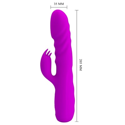 Pretty Love Melanie Purple Rechargeable Rabbit Vibrator - image 5
