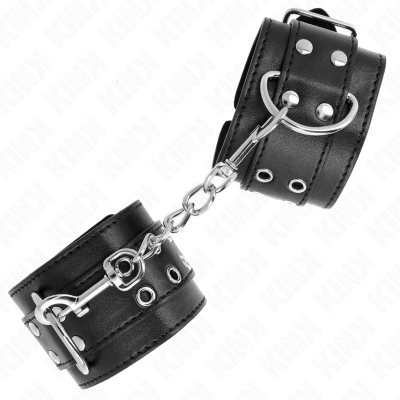 Kink Double Buckle Wrist Restraints Black 19-26CM - image 3