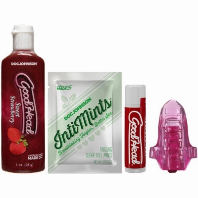 Foto van Doc Johnson - GoodHead Lick It Kit - Aardbei
