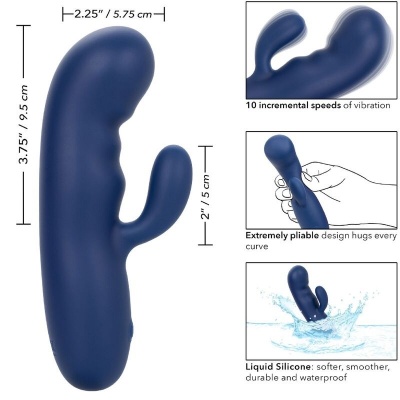 CalExotics Cashmere Silk Duo Blue - image 9