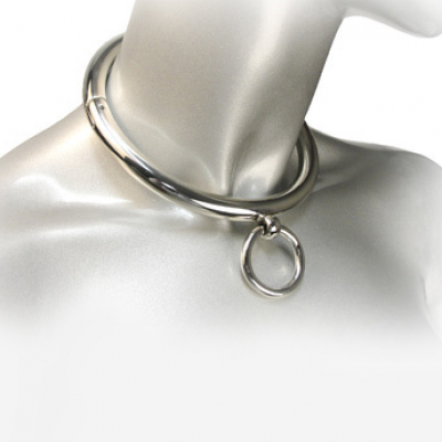 Metal Hard BDSM Necklace Ring 18 CM - image 2