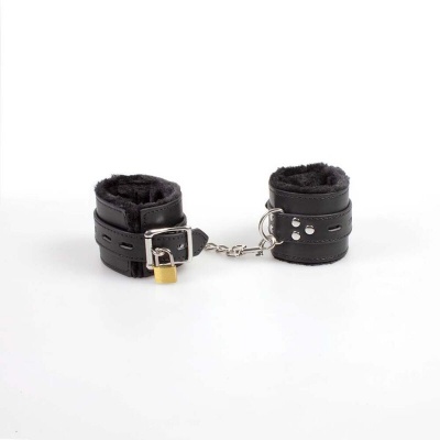 SecretPlay Black Bondage Handcuffs - image 3