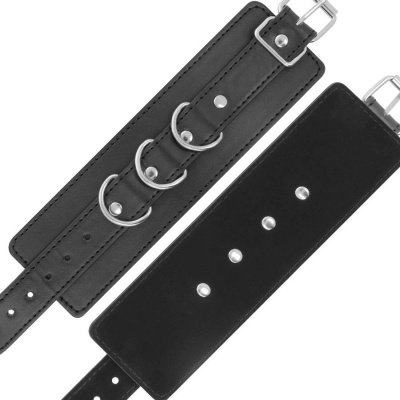 Darkness Black Leather Handcuffs - image 4