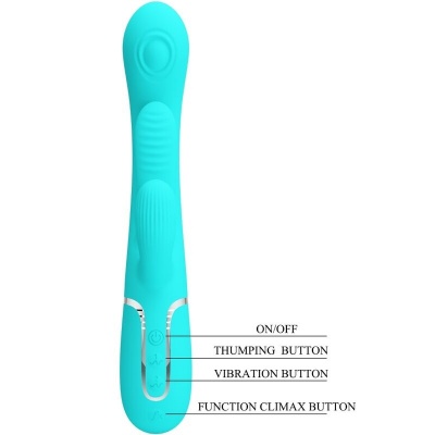 Pretty Love Shania Triple Rabbit Vibrator - image 8