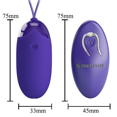 Pretty Love Berger Violet Vibrating Egg Remote Control - image 6