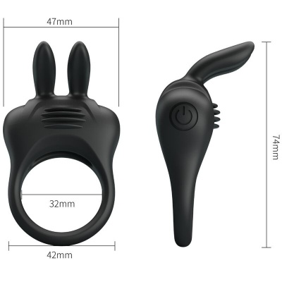 Pretty Love Davion Rabbit Vibrator Ring - image 4